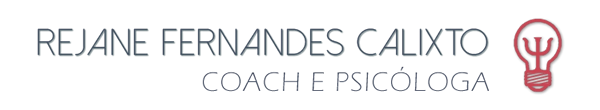 arte com uma lâmpada, com os fios internos formando o símbolo psi e o nome rejane fernandes calixto, coach e psicóloga